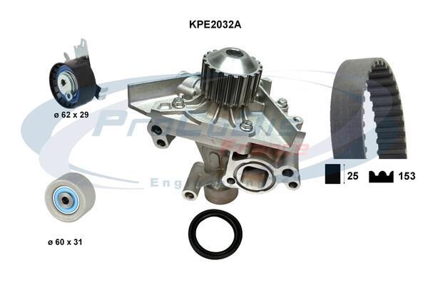 Bomba de agua + kit correa distribución PROCODIS FRANCE ref. KPE2032A