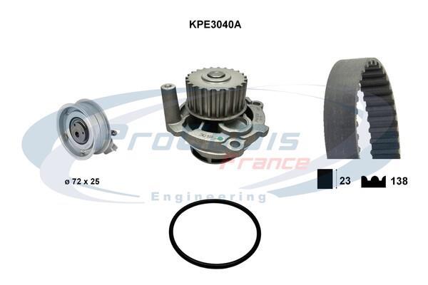 Pompe à eau + kit de courroie de distribution (Kit courroie de distribution) PROCODIS FRANCE ref. KPE3040A