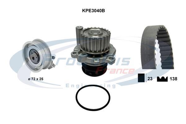 Bomba de agua + kit correa distribución PROCODIS FRANCE ref. KPE3040B