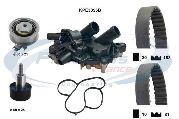 Bomba de agua + kit correa distribución PROCODIS FRANCE ref. KPE3095B