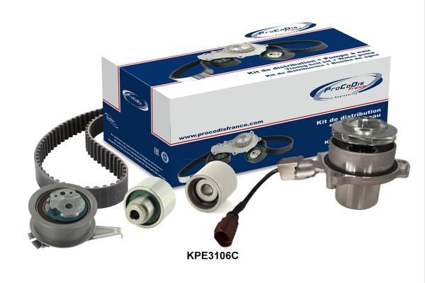 Pompe à eau + kit de courroie de distribution (Kit courroie de distribution) PROCODIS FRANCE ref. KPE3106C