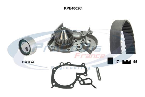 Pompe à eau + kit de courroie de distribution (Kit courroie de distribution) PROCODIS FRANCE ref. KPE4002C