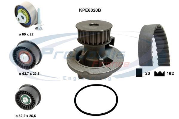 Bomba de agua + kit correa distribución PROCODIS FRANCE ref. KPE6020B