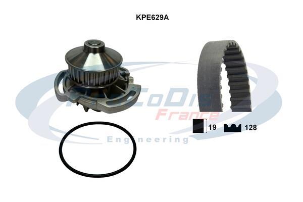 Pompe à eau + kit de courroie de distribution (Kit courroie de distribution) PROCODIS FRANCE ref. KPE629A