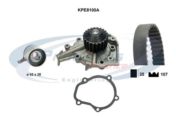 Pompe à eau + kit de courroie de distribution (Kit courroie de distribution) PROCODIS FRANCE ref. KPE8100A