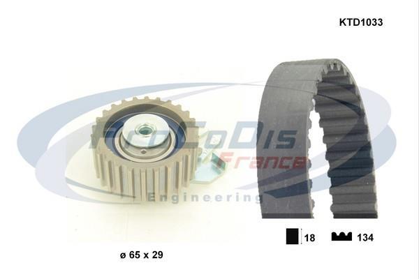 Kit de distribution (Kit courroie de distribution) PROCODIS FRANCE KTD1033