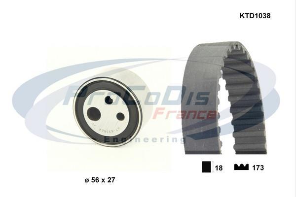 Kit de distribution PROCODIS FRANCE ref. KTD1038