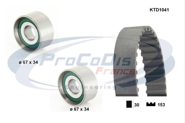 Kit de distribution (Kit courroie de distribution) PROCODIS FRANCE ref. KTD1041