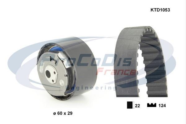 Kit de distribution (Kit courroie de distribution) PROCODIS FRANCE ref. KTD1053