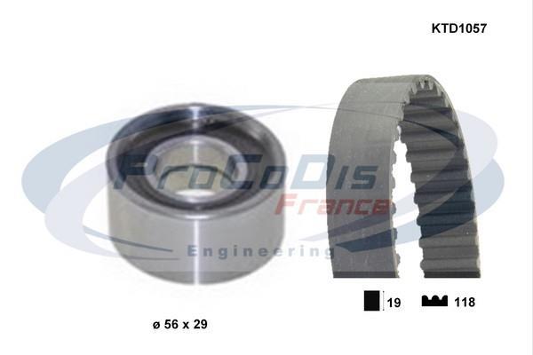Kit de distribution (Kit courroie de distribution) PROCODIS FRANCE ref. KTD1057