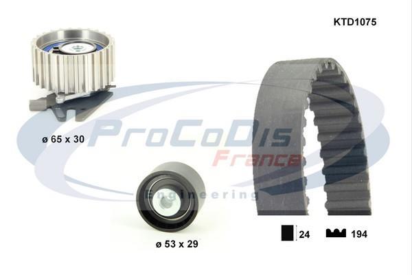 Kit de distribution (Kit courroie de distribution) PROCODIS FRANCE ref. KTD1075