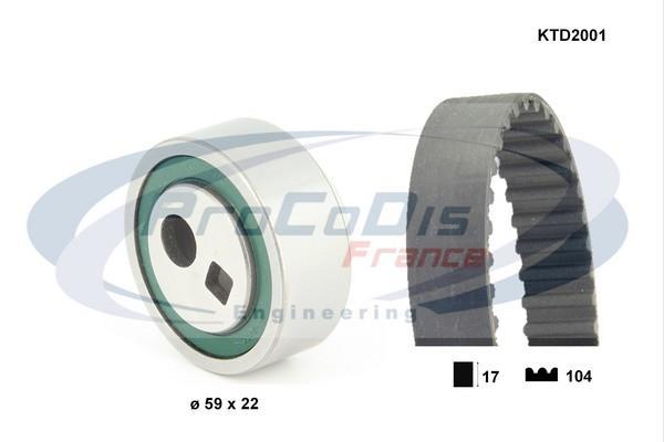 Kit de distribution PROCODIS FRANCE ref. KTD2001