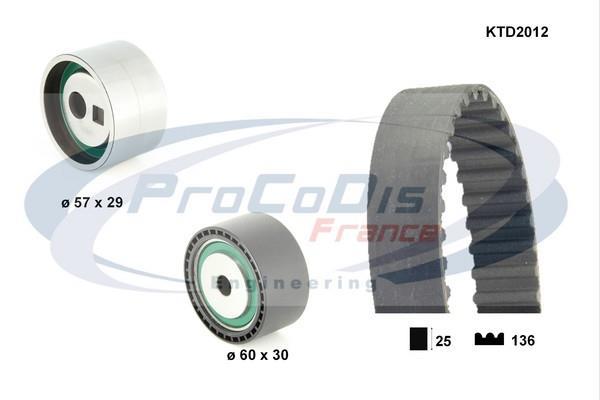 Kit de distribution PROCODIS FRANCE ref. KTD2012