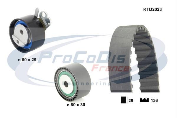 Kit de distribución PROCODIS FRANCE ref. KTD2023