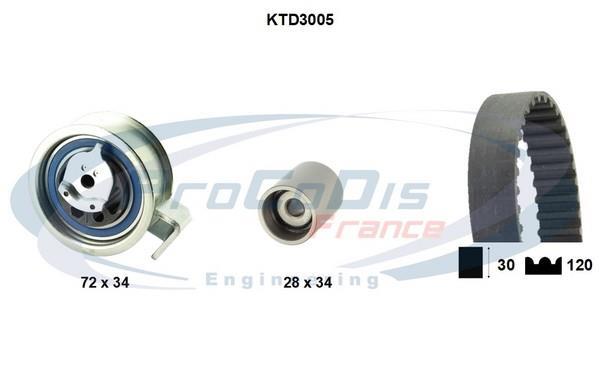 Kit de distribution PROCODIS FRANCE ref. KTD3005