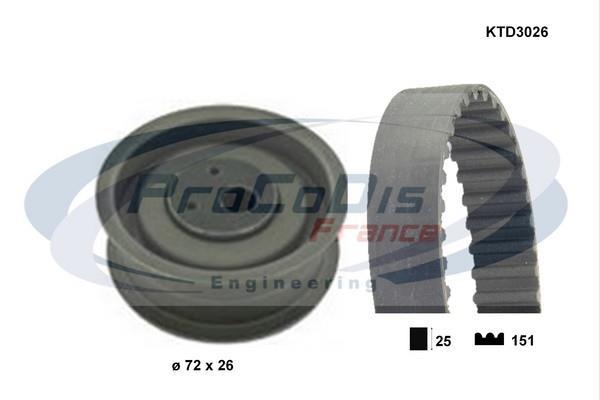 Kit de distribuição PROCODIS FRANCE ref. KTD3026