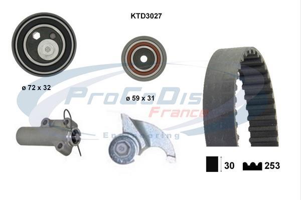 Kit de distribución PROCODIS FRANCE ref. KTD3027