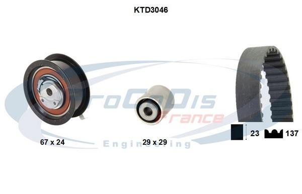 Kit de distribution (Kit courroie de distribution) PROCODIS FRANCE KTD3046