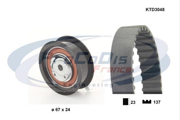 Kit de distribution (Kit courroie de distribution) PROCODIS FRANCE ref. KTD3048