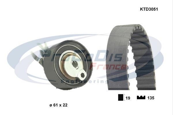 Kit de distribution PROCODIS FRANCE ref. KTD3051