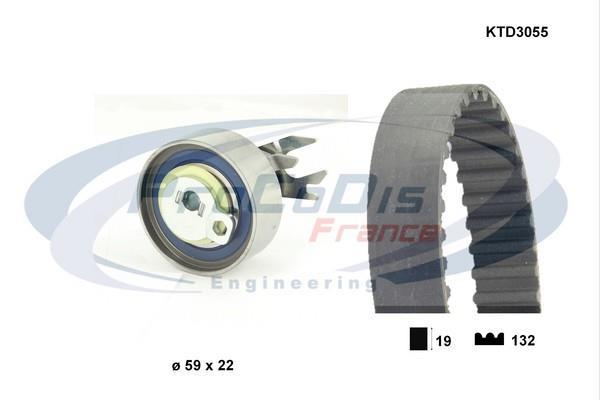 Kit de distribution (Kit courroie de distribution) PROCODIS FRANCE KTD3055
