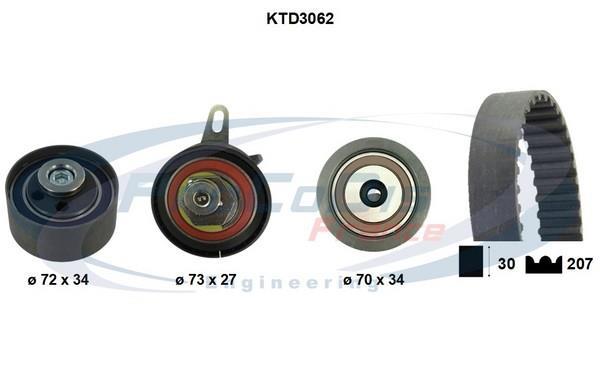 Kit de distribution (Kit courroie de distribution) PROCODIS FRANCE ref. KTD3062