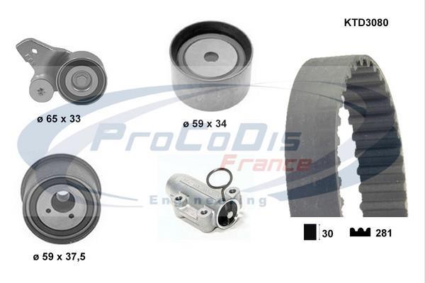 Kit de distribución PROCODIS FRANCE ref. KTD3080
