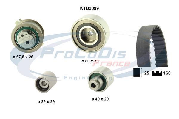 Kit de distribución PROCODIS FRANCE ref. KTD3099