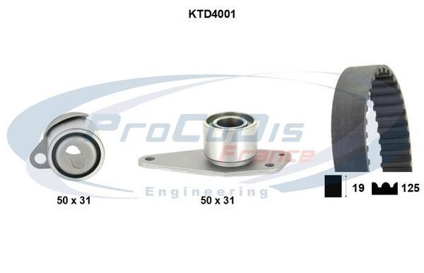 Kit de distribution (Kit courroie de distribution) PROCODIS FRANCE ref. KTD4001