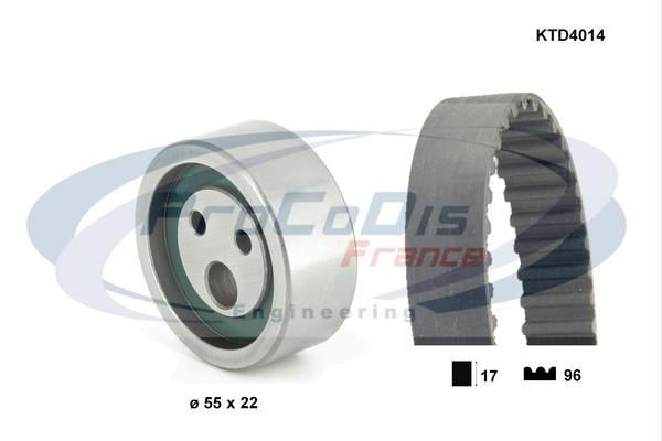 Kit de distribution (Kit courroie de distribution) PROCODIS FRANCE ref. KTD4014