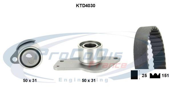 Kit de distribution (Kit courroie de distribution) PROCODIS FRANCE ref. KTD4030