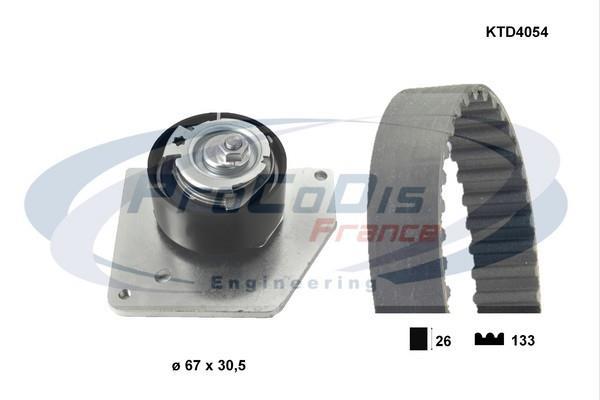 Kit de distribution (Kit courroie de distribution) PROCODIS FRANCE ref. KTD4054