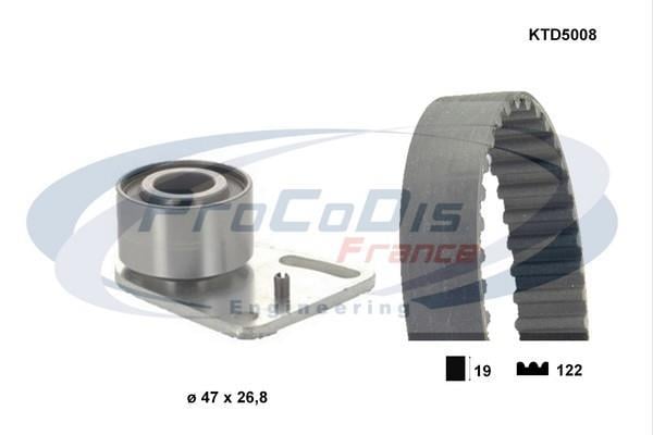 Kit de distribution (Kit courroie de distribution) PROCODIS FRANCE ref. KTD5008
