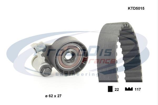 Kit de distribution (Kit courroie de distribution) PROCODIS FRANCE KTD5015