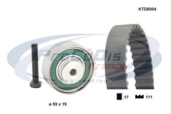 Kit de distribution (Kit courroie de distribution) PROCODIS FRANCE ref. KTD6004