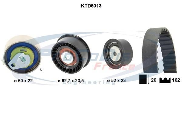 Kit de distribution (Kit courroie de distribution) PROCODIS FRANCE ref. KTD6013