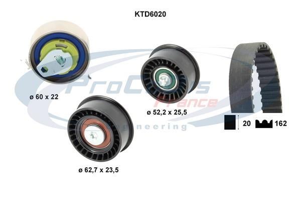 Kit de distribution (Kit courroie de distribution) PROCODIS FRANCE ref. KTD6020