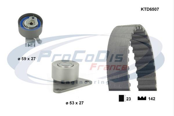 Kit de distribution (Kit courroie de distribution) PROCODIS FRANCE ref. KTD6507
