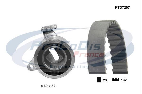 Kit de distribution (Kit courroie de distribution) PROCODIS FRANCE ref. KTD7207