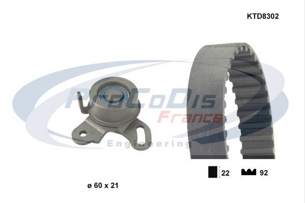 Kit de distribution (Kit courroie de distribution) PROCODIS FRANCE ref. KTD8302