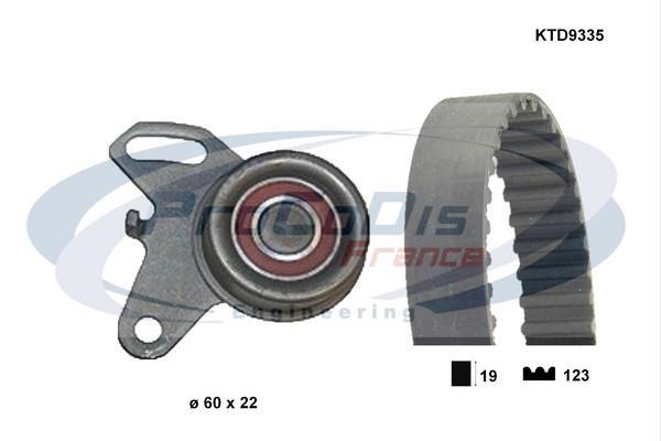 Kit de distribution (Kit courroie de distribution) PROCODIS FRANCE KTD9335