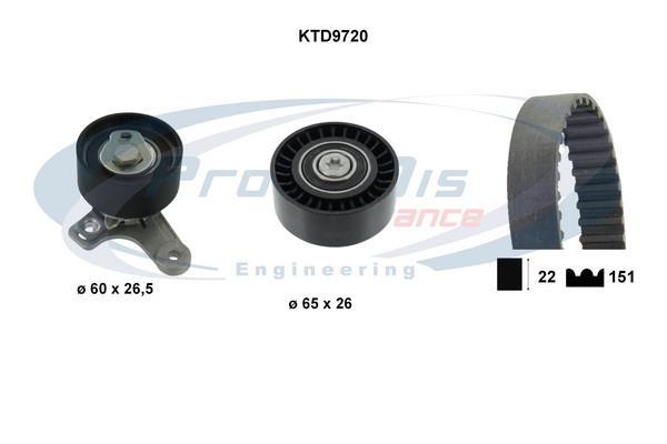 Kit de distribution PROCODIS FRANCE ref. KTD9720