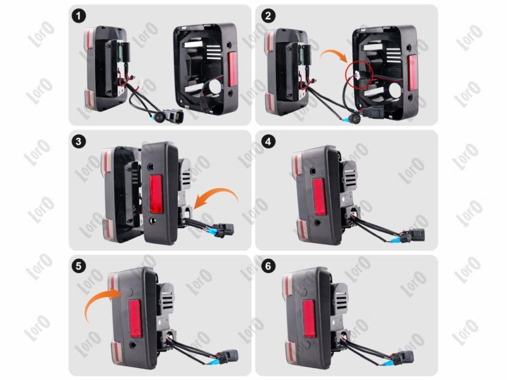 Kit de feux arrières ABAKUS ref. L23-190-001LED-S