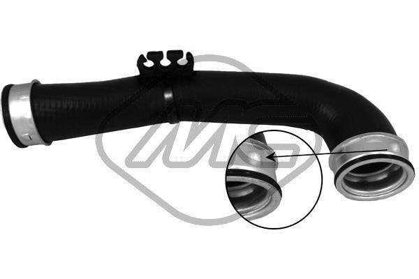 Durite de turbocompresseur (Durite de turbo) Metalcaucho ref. 09413