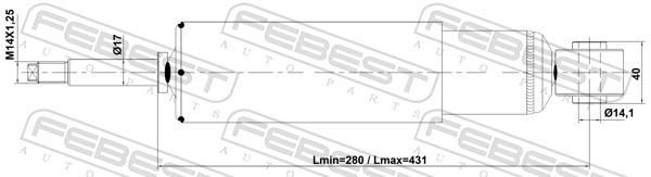 Amortisseurs FEBEST ref. 01110-012F
