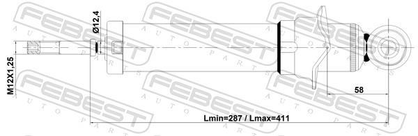 Amortisseurs FEBEST ref. 01110-015R