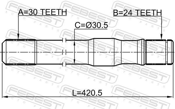 Cardan FEBEST 0112-HZJ79RH