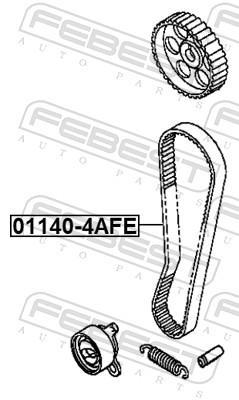 Correa de distribución FEBEST ref. 01140-4AFE