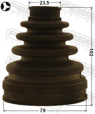 Fuelle, árbol de transmisión FEBEST ref. 0115-AZT255LT