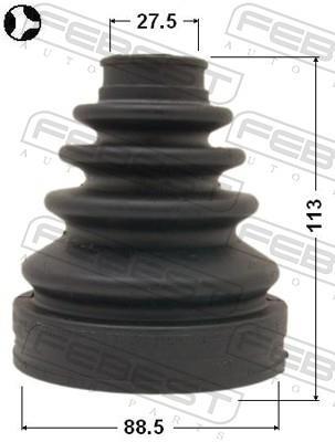 Joint-soufflet, arbre de commande FEBEST ref. 0115-GRJ120T
